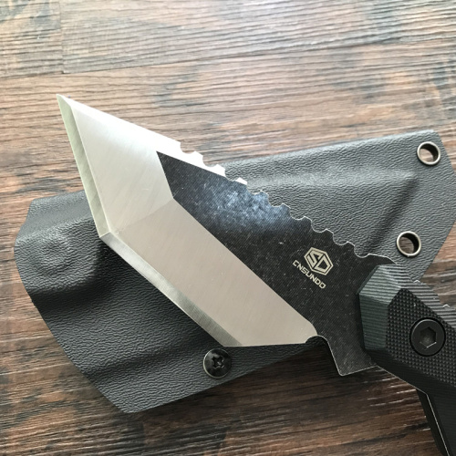 Coltello da caccia tattico in titanio Tanto con fodero in Kydex