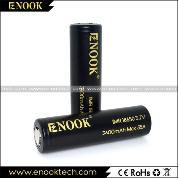 High Capacity 18650 Enook 3600mah Cell