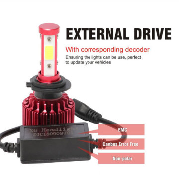 50W LED & Laser H4 H7 H11 Car Headlights for Hi/Lo Beam and Fog Light