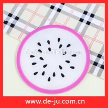 Dragon Fruit Design Thin Custom Drink Coasters