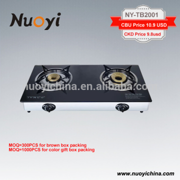 Best sale cheap price best quality 2 burner table top electric gas stove from china