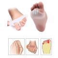 Girls Women Pair of forefoot pads 1 pair bunions treatment corrector silicone forefoot pad big toe separator sleeve