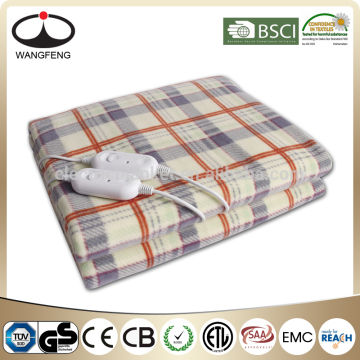Fashion Checks Soft Fleece Electric Blanket Heated Blanket