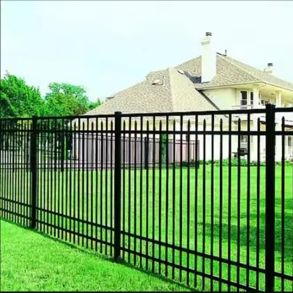 Outdoor Courtyard Fence with Decorative