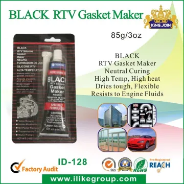 Black Gasket Silicone Sealant Bonding / Fixing For Vehicle Body