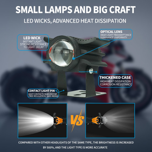 Super Bright Devil Eye Mini Spotlight for Motorcycle