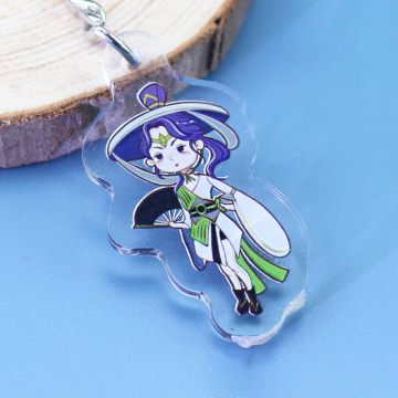 Anime Keychains acrílico errante de Knight: llave de etiqueta privada de dibujos animados 3D y llaves de plástico