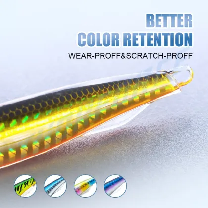 THORFORCE Custom Epoxy Resin Lure for Porgy, Flounder, Perch - 90mm Sinking Pencil Jig