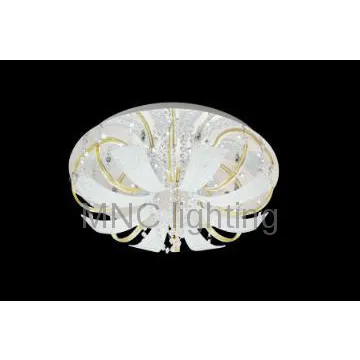 stainless steel and crystal ceiling lights