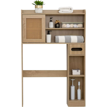 Wooden Toilet Storage 6-Tier Organizer Rack
