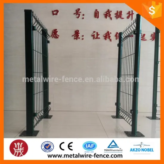 Galvanized and PVC coated Welded Wire Mesh Fence Panel