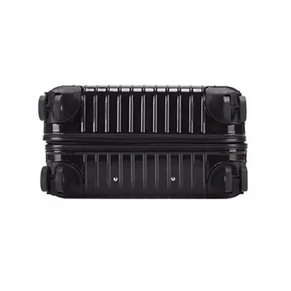 Aluminum frame travel zipper suitcase