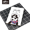 Cahier de colle à couverture souple de style adorable chien personnalisé