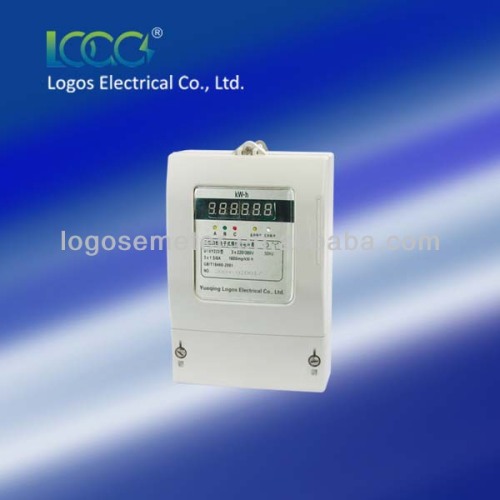 Prepayment Three Phase energy meter IC card / Prepaid electricity kWh meter LEM101PC /PG /PR