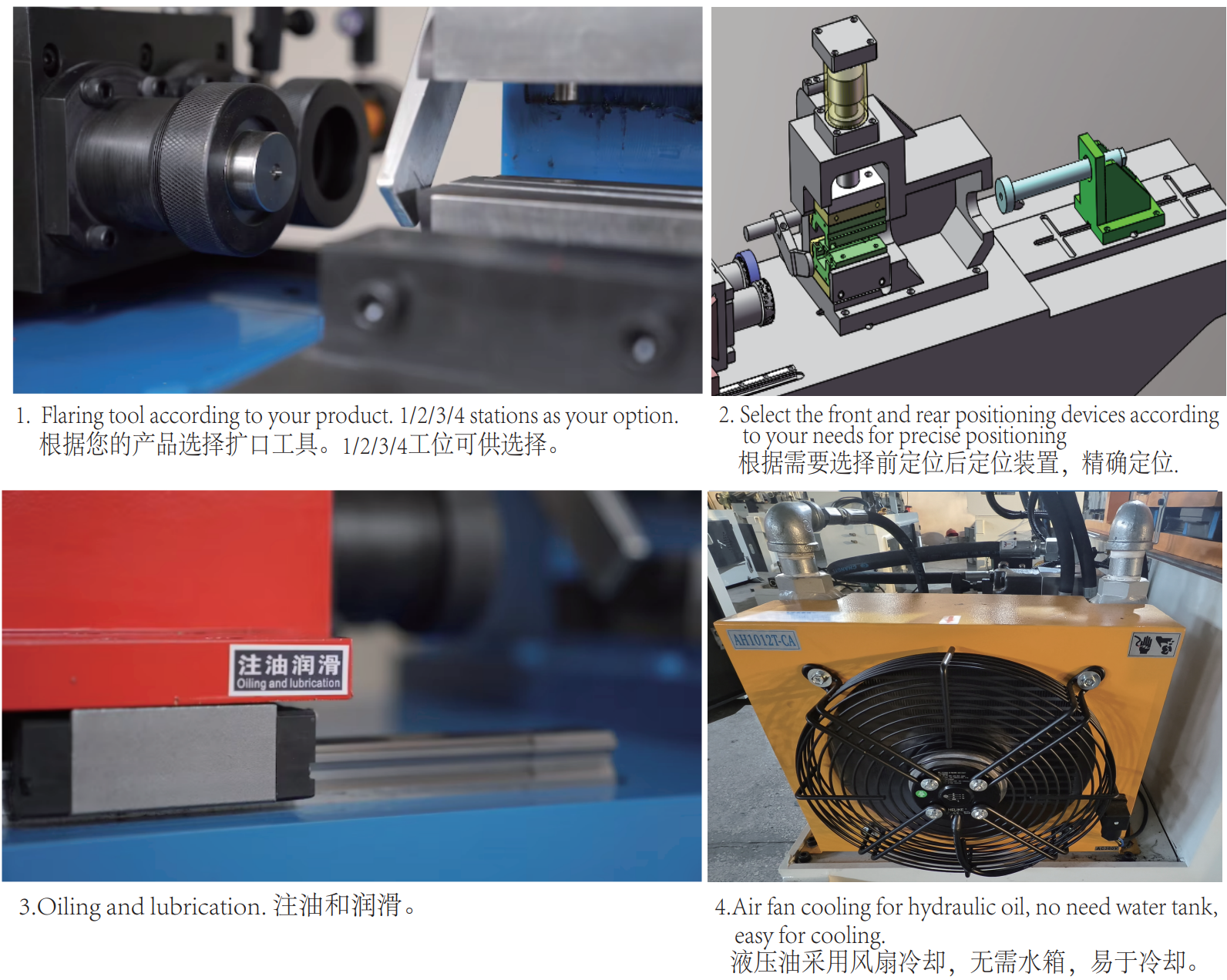 Pipe end shaping machine