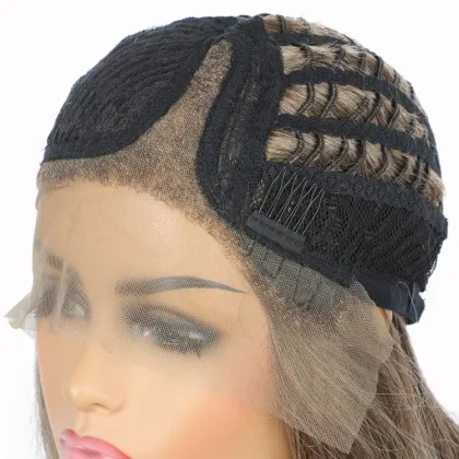 synthetic wig maker root tress with lace front straight wigs yellow,synthetic wigs fo black women colored low prices