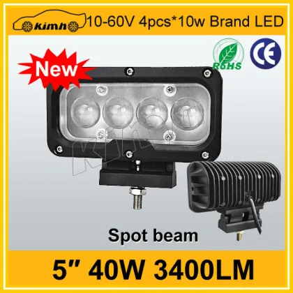 Brand led 5" 3400LM 40w led work lights 12v