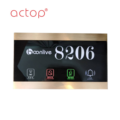 Smart hotel smart door plates