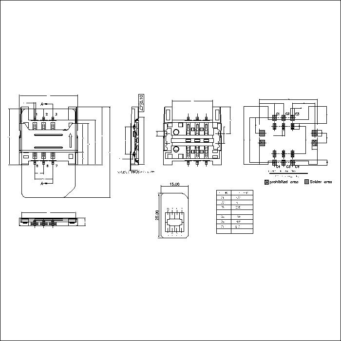 SIM series 2.20mm height connector ATK-SIM220A004