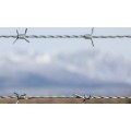 pvc coated fence panel with barb wire