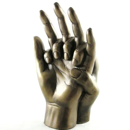 Factory cast metal brass hands
