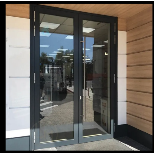 Heavy duty aluminum entrance doors