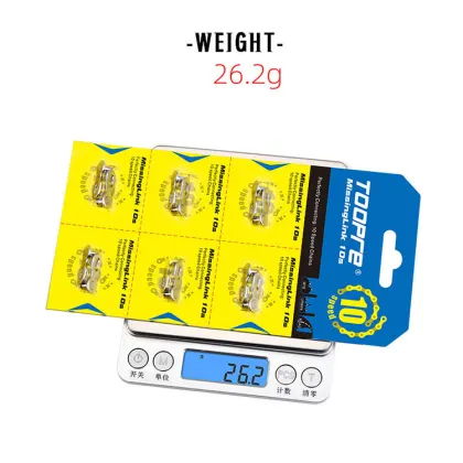 TOOPRE Bike Chain Quick-Link Steel 6-12 Speed 6pair Silver for SHIMANO