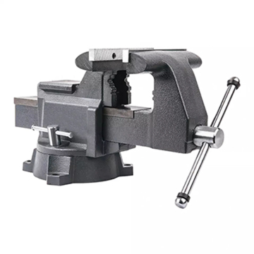 Professional Heavy Duty Bench Vise with Swivel Base and Anvil for Woodworking and Metal Working Tasks