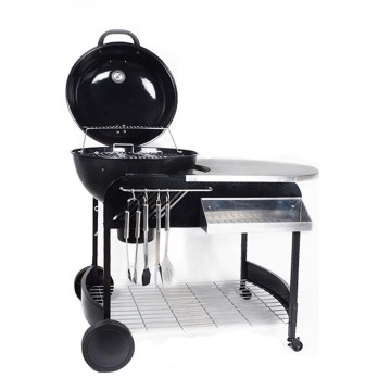 Outdoor Garden Easily Assembled Trolley Design Luxury Bbq Barbecue Barbeque Charcoal Kettle Grill