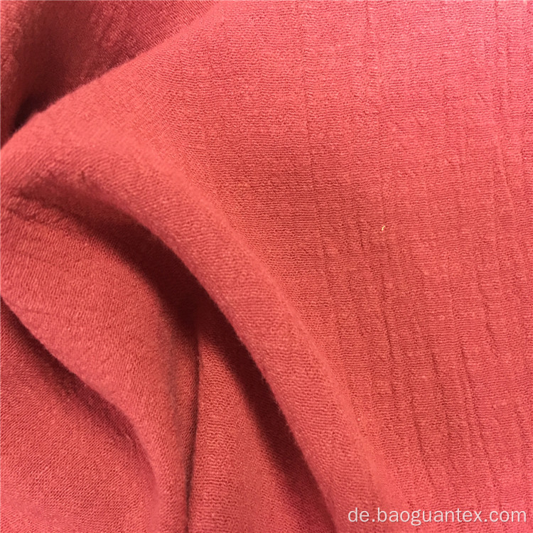 Reine Farbe 100% Baumwoll -Krepp -Textil gefärbt