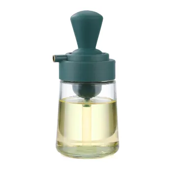 Wholesale Glass Oil Bottles with Brush for Kitchen and Barbecue