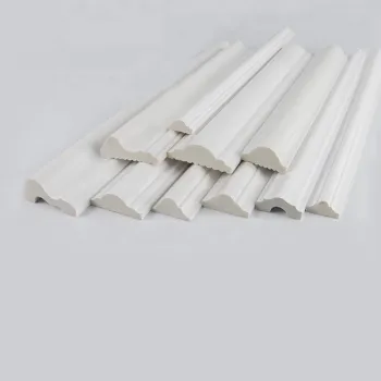 White Polystyrene PVC Ceiling and Wall Mouldings - Waterproof Chair Rail Profiles
