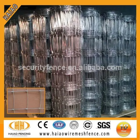China anping factory hot sale graduated mesh galvanized field fence