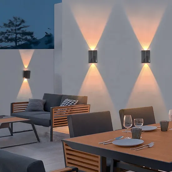 Black Waterproof Solar Wall Light