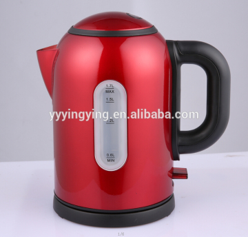 Factory price hot sale 2015 stainless electrical kettle 1.8L battery powered water kettle