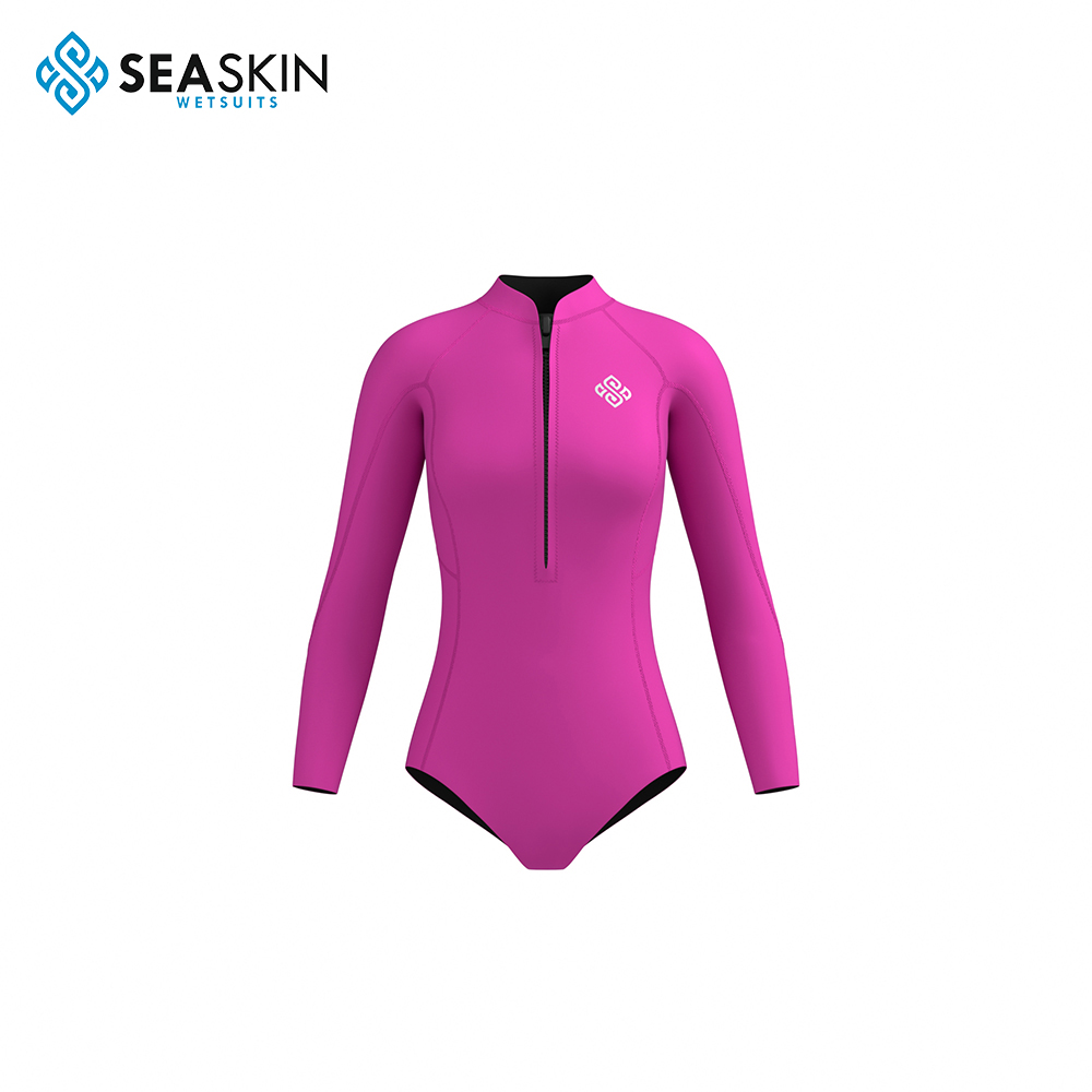 Seaskin High Quality OEM Women 2.5mm Back Zipper Neoprene Snorkeling Diving Wetsuits