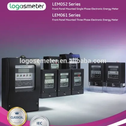 Single Phase Digital display metal front panel watt hour meters
