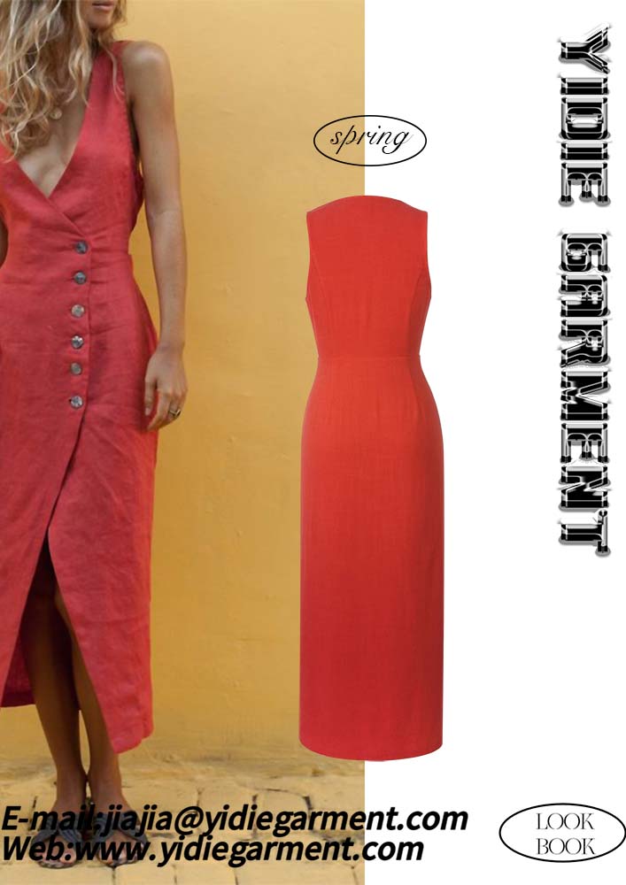 Solid Sleeveless Bodycon Long Skirt Jpg