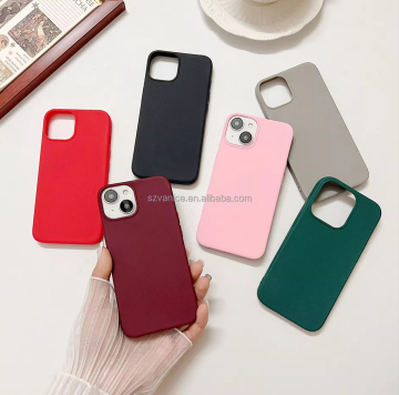 Färgglada premiumsilikon upphöjd läpptelefonfodral för iPhone