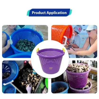 Polyethylene Plastic Shrimp Fish Basket with Handle