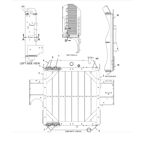 7C6564 7C-6564 RADIATOR FOR 621G in stock good quality good price