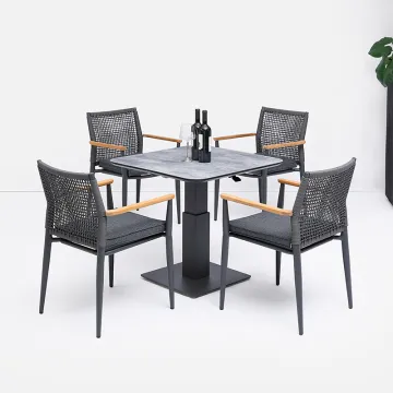 Modern Outdoor Table and Chair Sets for Restaurant Dining and Events