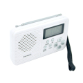 FM/AM/radio reloj digital con antena telescópica