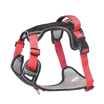 Reflective Dog Harness with Tactical Strap - Pet Leash Anti-Impact Vest for Big Dogs