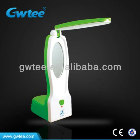 rechargeable folding study table lamp with mirror GT-8806