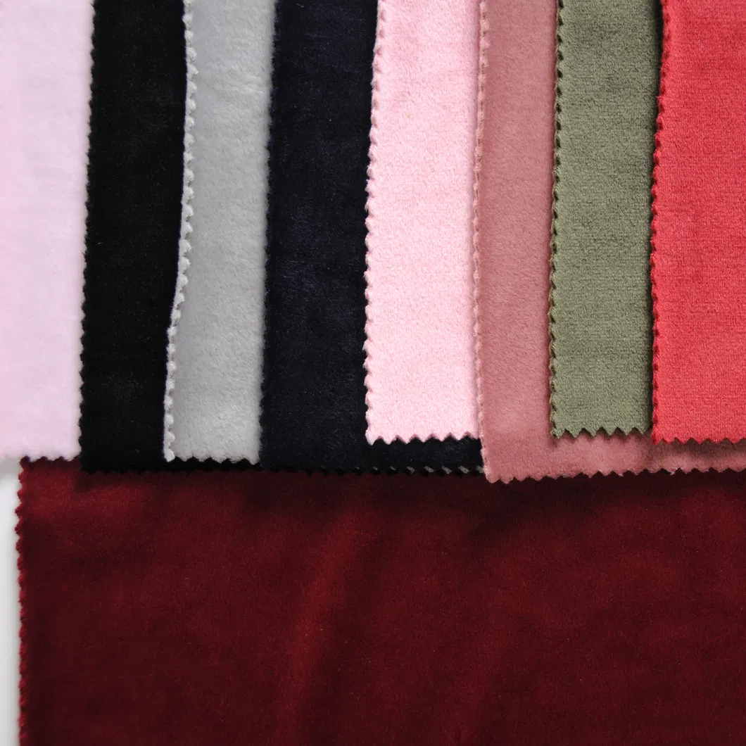 ผ้ากำมะหยี่นุ่มพิเศษโพลี 5% โพลี 5% สำหรับชุดนอน