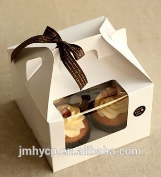 new clear window fashion design paper cake boxes wholesale