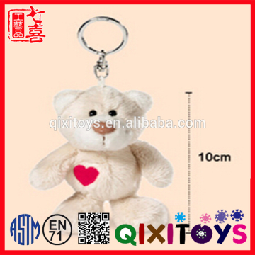New key decorative cute teddy keyrings customed for keys