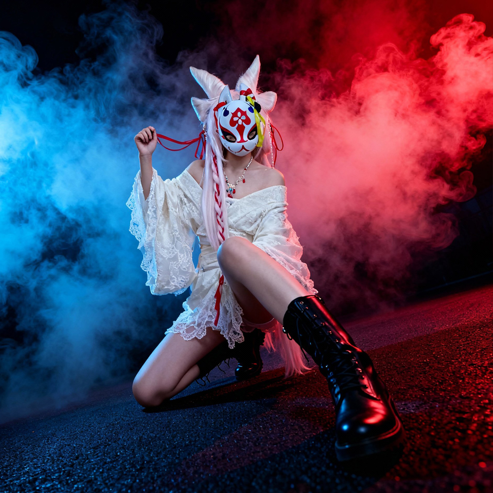 Tamazakuni cosplay mask