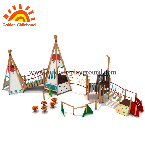 Playground slide and swing set sections